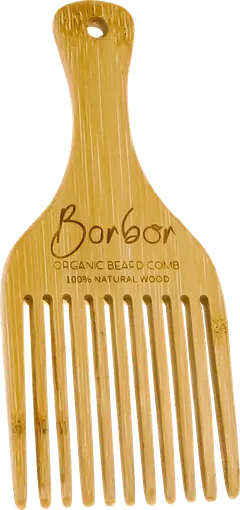BARBOR natural wood beard comb